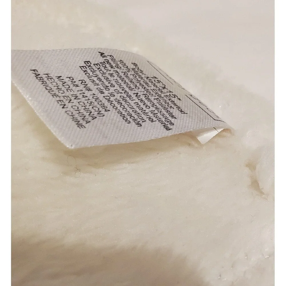 Baby Gear Lovey White Bear Pink Bow‎ Girls Fleece Baby Security Blanket  Plush